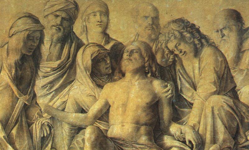 BELLINI, Giovanni The Lamentation over the Body of Christ dfh Spain oil painting art
